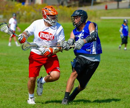 Two competitors at the Ellicottville Lacrosse Festival
