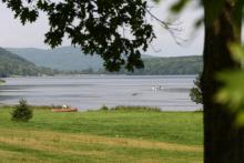 Canoers on Red House Lake at Allegany State Park