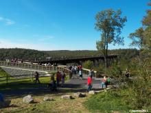 Walking to the Sky Walk at Kinzua Bridge State Park