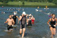 A 300-yard swim at Quaker Lake in Allegany State Park